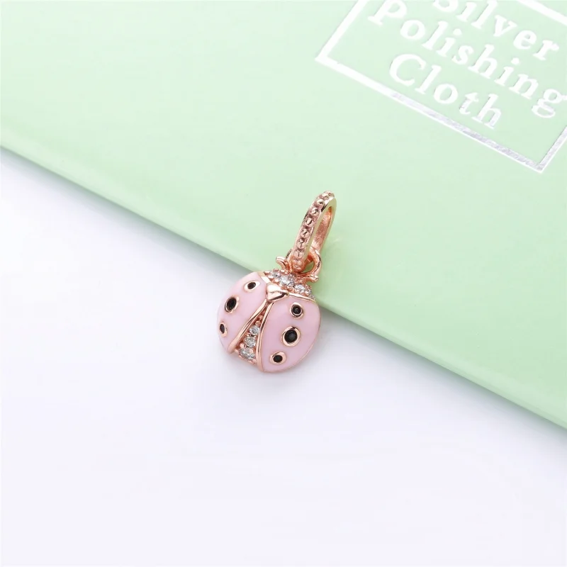 (Bild für) Glücklicher rosa Marienkäfer-Anhänger, Pandora Rose™ - 387909EN160 - Ansicht 2