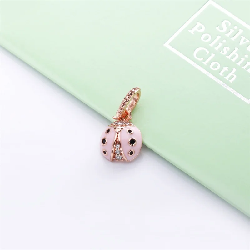 (Bild für) Glücklicher rosa Marienkäfer-Anhänger, Pandora Rose™ - 387909EN160 - Ansicht 4
