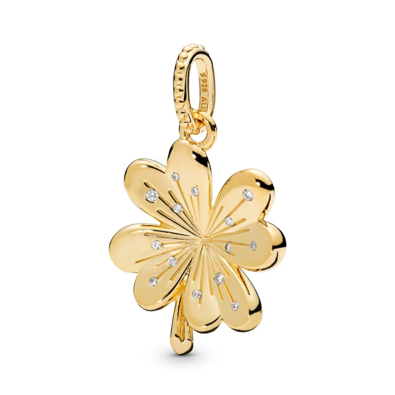 (Bild für) Glücksbringer-Anhänger mit vierblättrigem Kleeblatt, Pandora Shine™ - 367935CZ