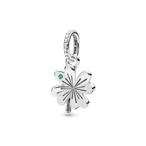 (Bild für) Glücksbringer-Anhänger mit vierblättrigem Kleeblatt, Pandora Shine™ - 397965NAG