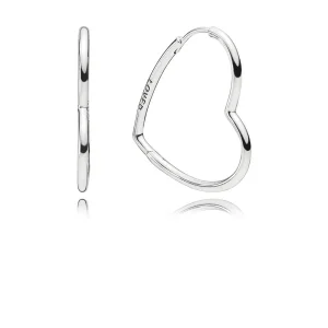(Bild für) PANDORA Asymmetrische Hearts of Love Creolen - 297822