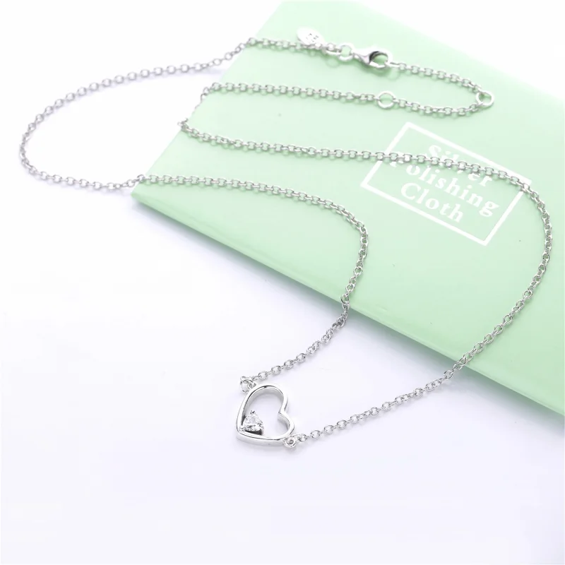 (Bild für) PANDORA Asymmetrische Herz-der-Liebe-Halskette - 397797CZ - Ansicht 5