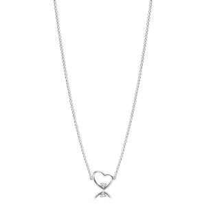 (Bild für) PANDORA Asymmetrische Herz-der-Liebe-Halskette - 397797CZ