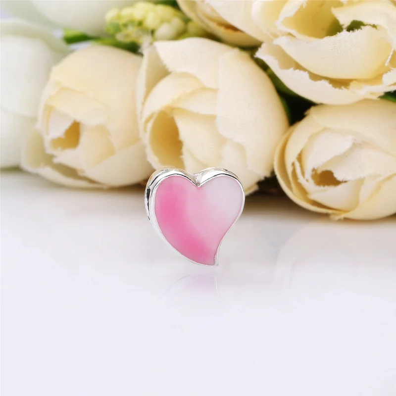 (Bild für) PANDORA Asymmetrischer Herz-of-Love-Clip-Charm - 797809ENMX - Ansicht 2