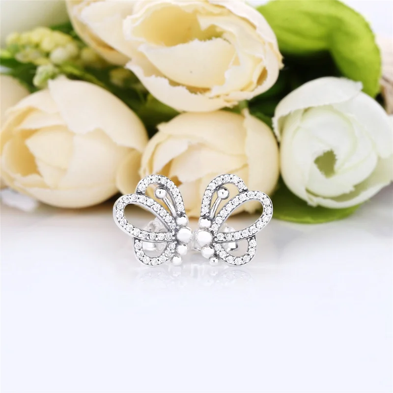 (Bild für) PANDORA Butterfly Outlines Ohrringe - 297912CZ - Ansicht 2