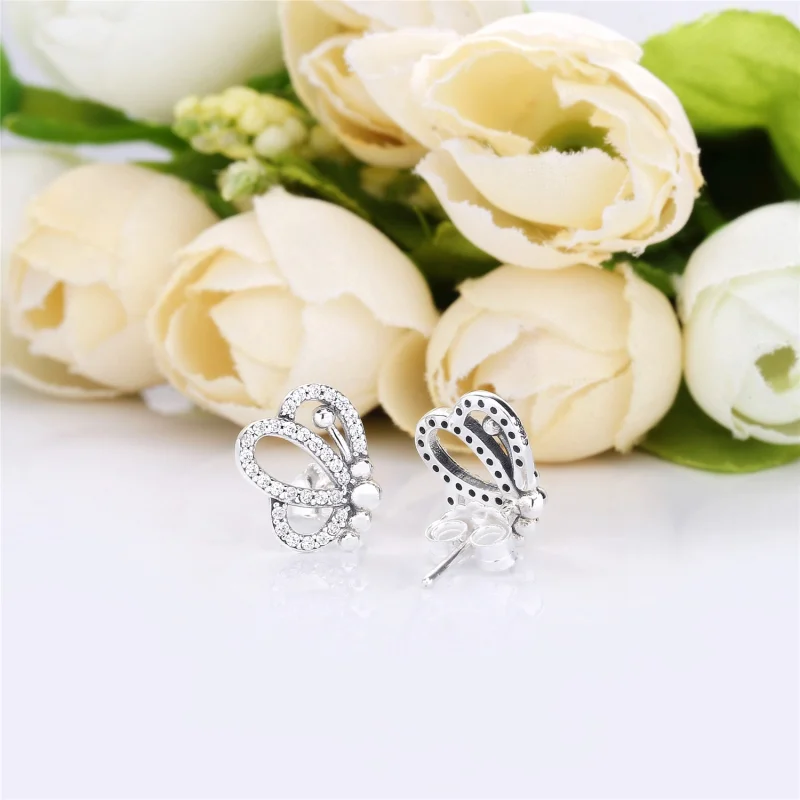 (Bild für) PANDORA Butterfly Outlines Ohrringe - 297912CZ - Ansicht 3