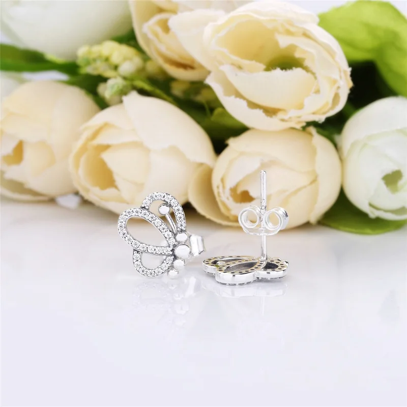 (Bild für) PANDORA Butterfly Outlines Ohrringe - 297912CZ - Ansicht 4
