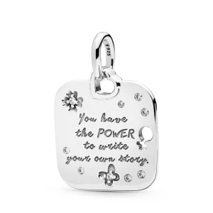 (Bild für) PANDORA Female Empowerment Motto-Anhänger - 397916CZ