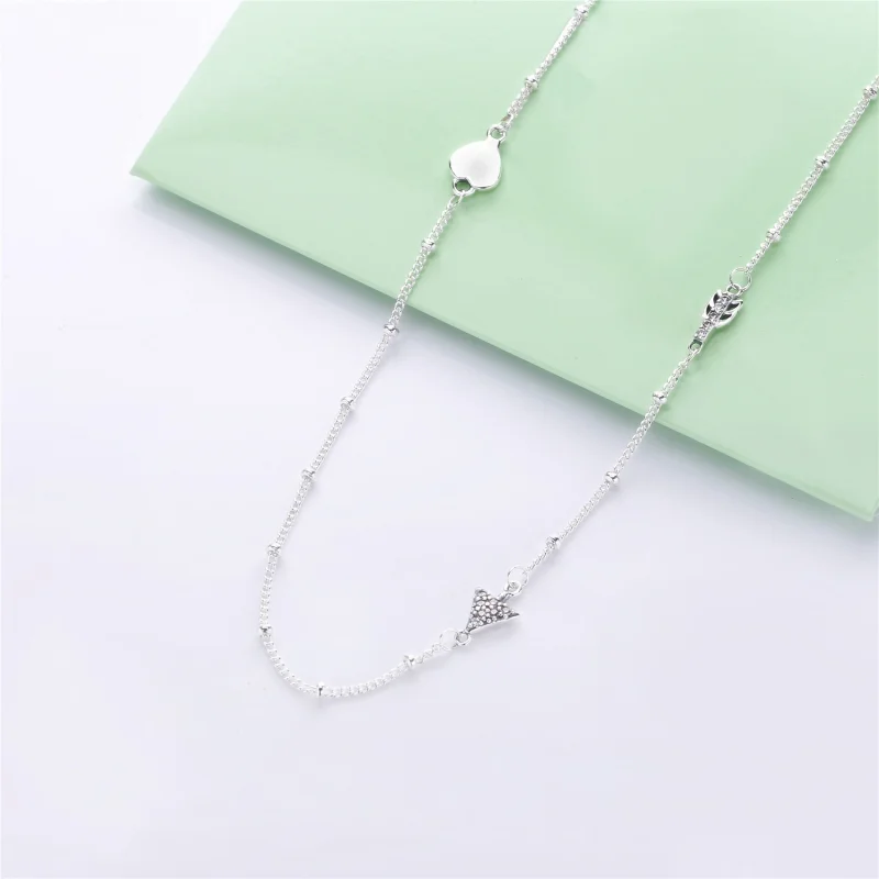 (Bild für) PANDORA Funkelnde Pfeil-Halskette aus Sterlingsilber - 397795CZ - Ansicht 2