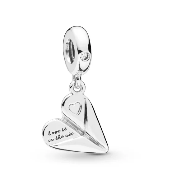 (Bild für) PANDORA Herz-Papierflieger-Anhänger - 797876CZ