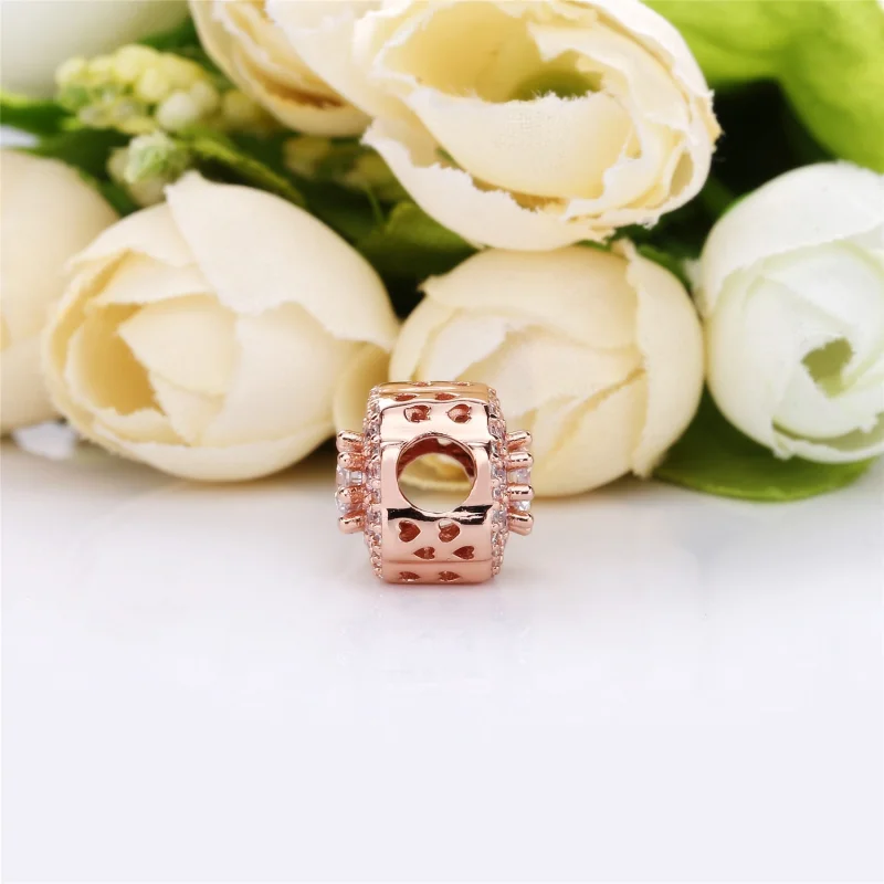 (Bild für) PANDORA Pink Sparkle Flower Charm - 787851NPM - Ansicht 4