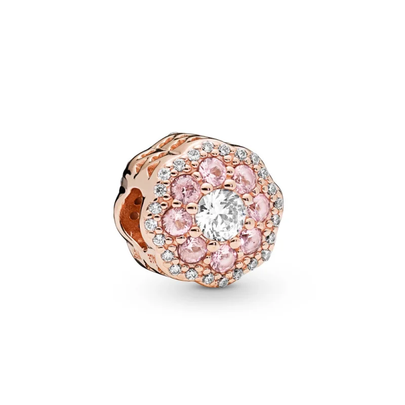 (Bild für) PANDORA Pink Sparkle Flower Charm - 787851NPM
