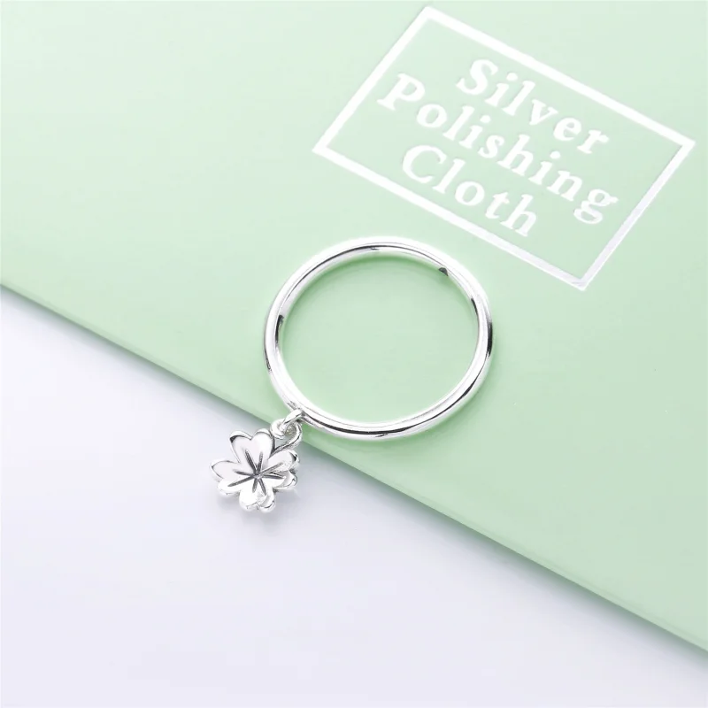 (Bild für) PANDORA Ring mit baumelndem Kleeblatt - 197938 - Ansicht 3