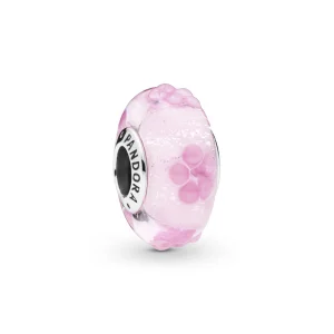 (Bild für) PANDORA Rosa Blumen-Glas-Charm - 797901