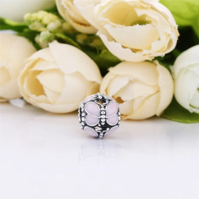 (Bild für) PANDORA Rosa Schmetterlinge Charm - 797855EN160 - Ansicht 2