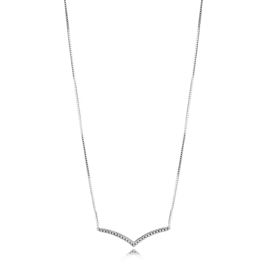 (Bild für) PANDORA Schimmernde Wunsch-Halskette in Silber - 397802CZ