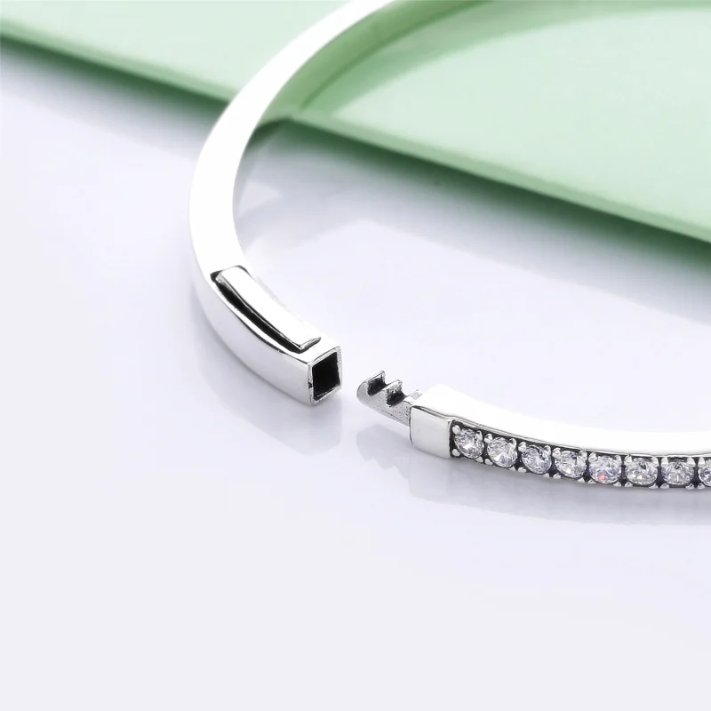(Bild für) PANDORA Schimmernder Wunsch-Armreif aus Sterlingsilber - 597837CZ - Ansicht 4