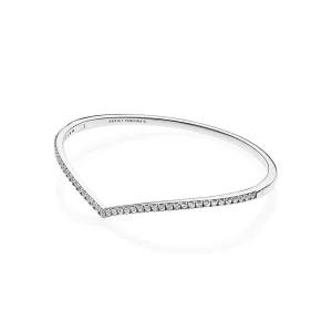 (Bild für) PANDORA Schimmernder Wunsch-Armreif aus Sterlingsilber - 597837CZ