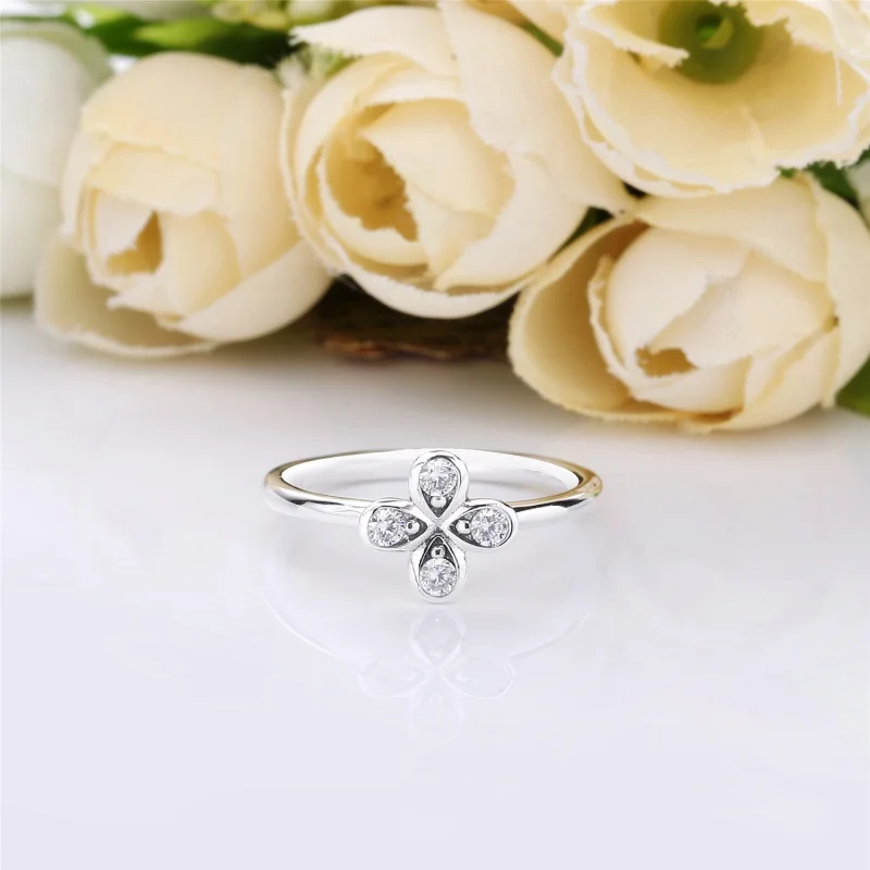 (Bild für) PANDORA Vierblättriger Blumenring - 197967CZ - Ansicht 3