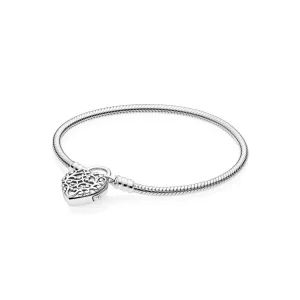 (Bild für) PANDORA Regal Heart Vorhängeschloss-Armband - 597602