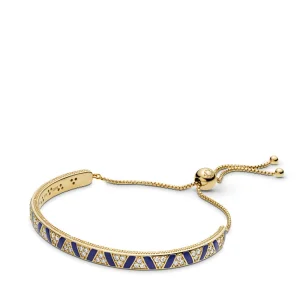 (Bild für) Armband mit exotischen Steinen und Streifen, Pandora Shine™ - 568051CZ