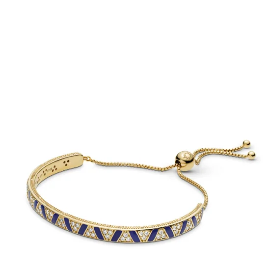 (Bild für) Armband mit exotischen Steinen und Streifen, Pandora Shine™ - 568051CZ