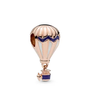 (Bild für) Blauer Heißluftballon-Charm, Pandora Rose™ - 788055ENMX