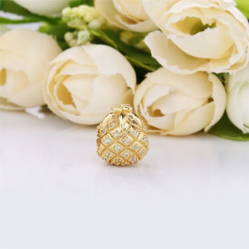 (Bild für) Goldener Ananas-Charm, Pandora Shine™ - 767904CCZ - Ansicht 2