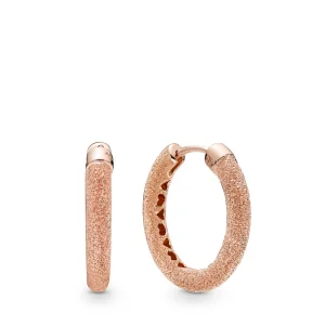 (Bild für) Matte Brillanz-Creolen, Pandora Rose™ - 287930
