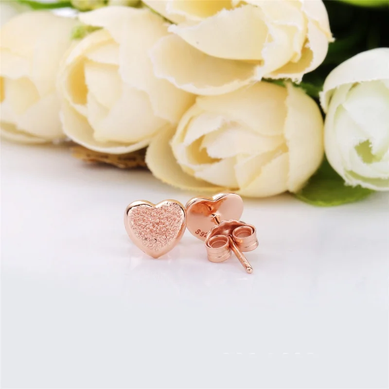 (Bild für) Matte Brilliance Hearts Ohrringe, Pandora Rose™ - 287928 - Ansicht 3