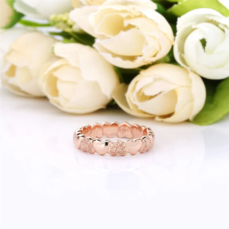 (Bild für) Matte Brilliance Hearts Ring, Pandora Rose™ - 187950 - Ansicht 4