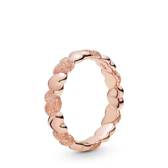 (Bild für) Matte Brilliance Hearts Ring, Pandora Rose™ - 187950
