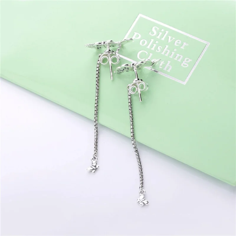 (Bild für) PANDORA Bezaubernde Schmetterlings-Ohrstecker - 297964CZ - Ansicht 3