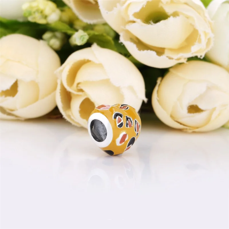 (Bild für) PANDORA-Charm mit gepunktetem Herz - 798065ENMX - Ansicht 3