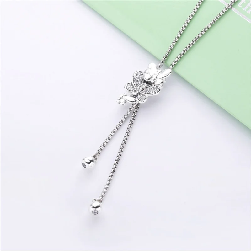 (Bild für) PANDORA Dazzling & Dancing Butterflies Halskette - 397911CZ - Ansicht 2