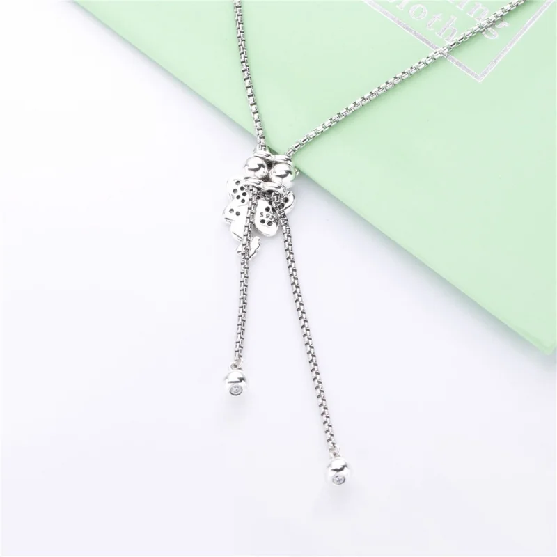 (Bild für) PANDORA Dazzling & Dancing Butterflies Halskette - 397911CZ - Ansicht 3