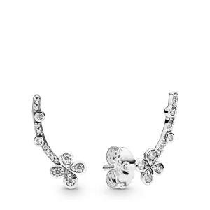 (Bild für) PANDORA Drapierte Blumenohrringe mit vier Blütenblättern - 297936CZ