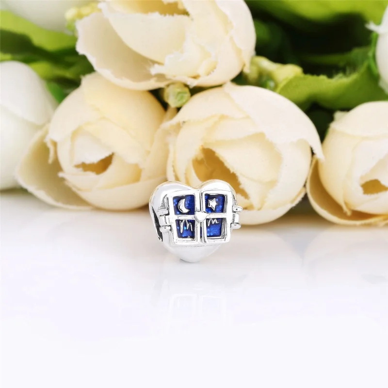(Bild für) PANDORA Fenster-Herz-Charm - 798006EN63 - Ansicht 2