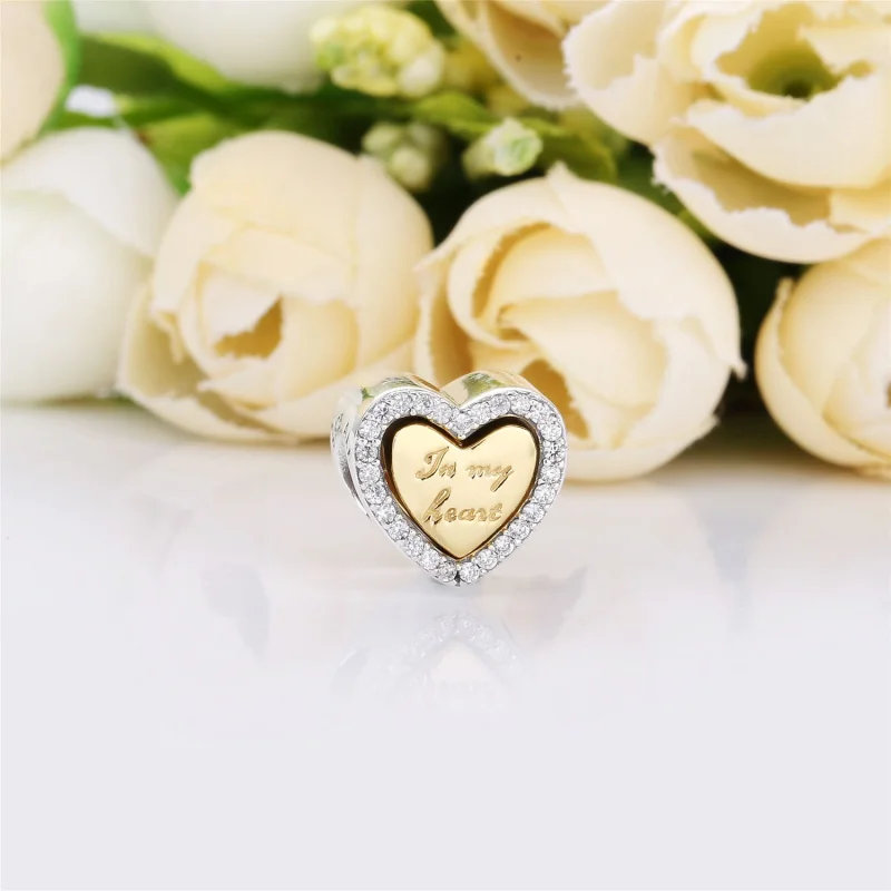 (Bild für) PANDORA In My Heart Charm - 767606CZ - Ansicht 2