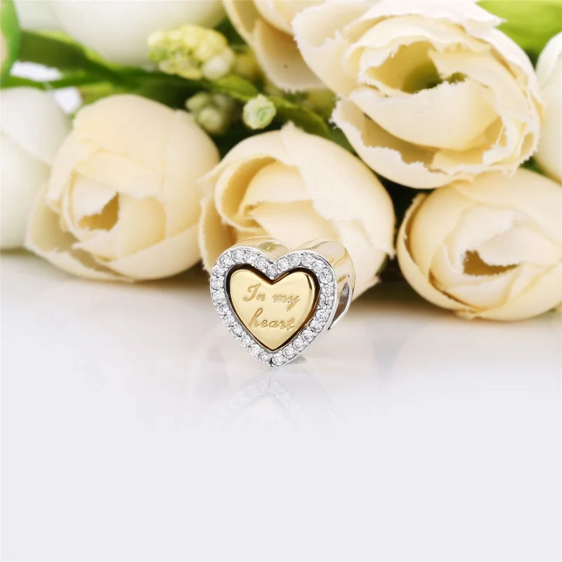 (Bild für) PANDORA In My Heart Charm - 767606CZ - Ansicht 3