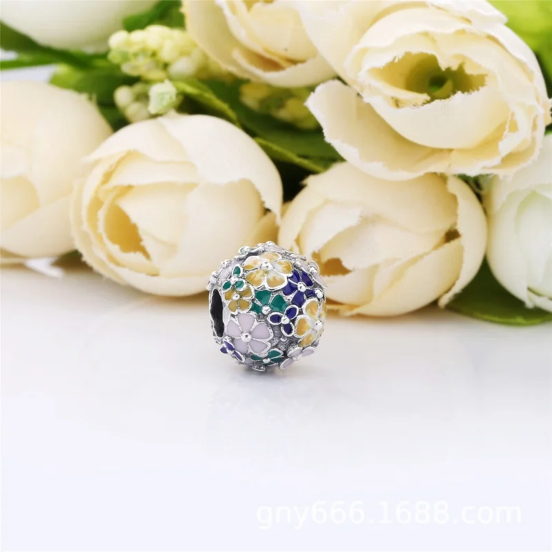 (Bild für) PANDORA klassischer Blumenarrangement-Charm - 797907ENMX - Ansicht 2