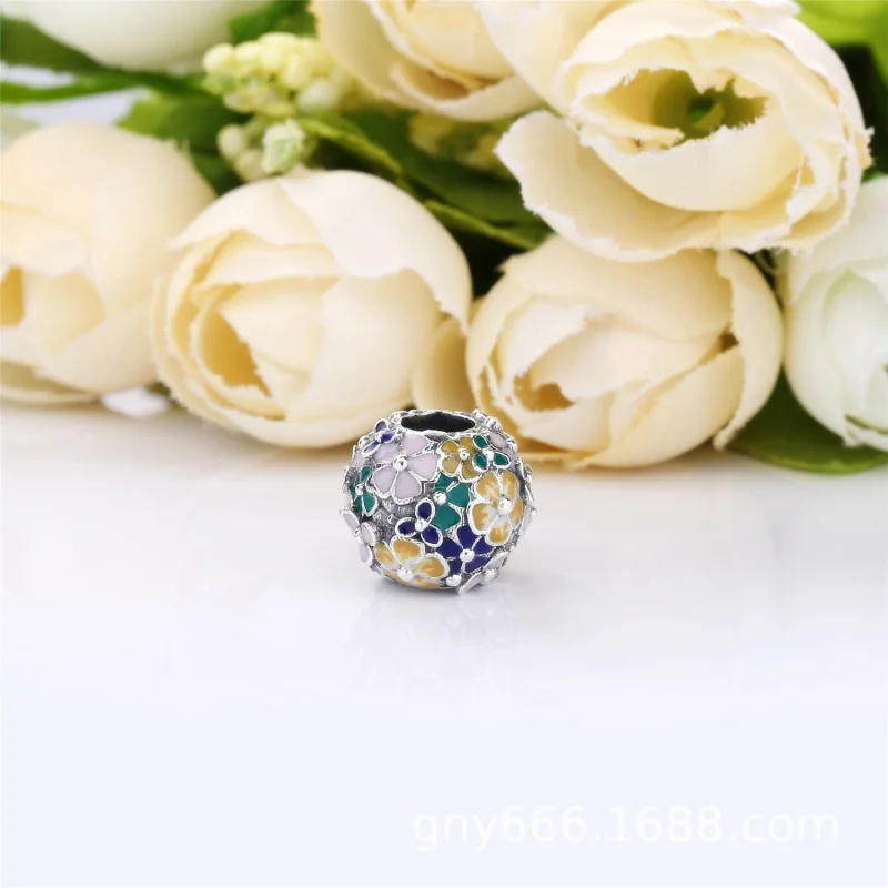 (Bild für) PANDORA klassischer Blumenarrangement-Charm - 797907ENMX - Ansicht 3