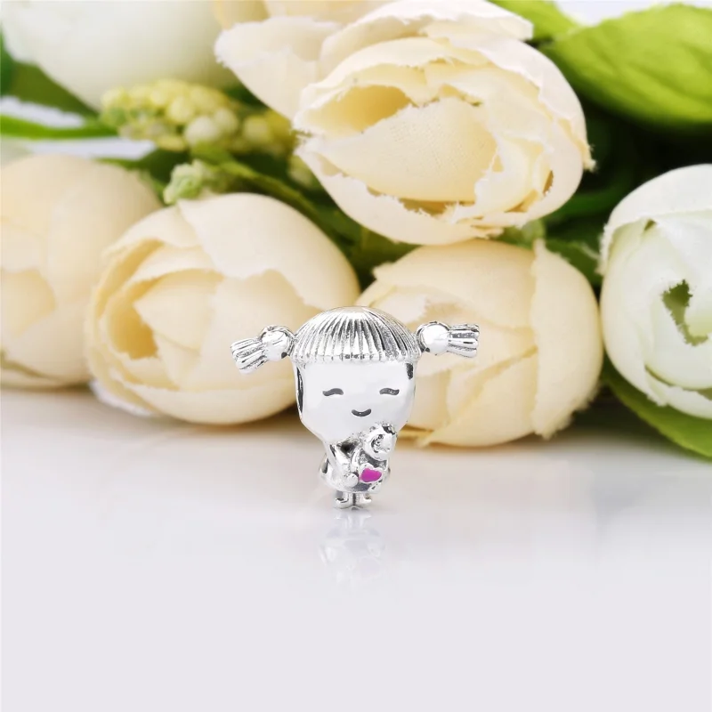 (Bild für) PANDORA Mädchen mit Zöpfen Charm - 798016EN160 - Ansicht 2