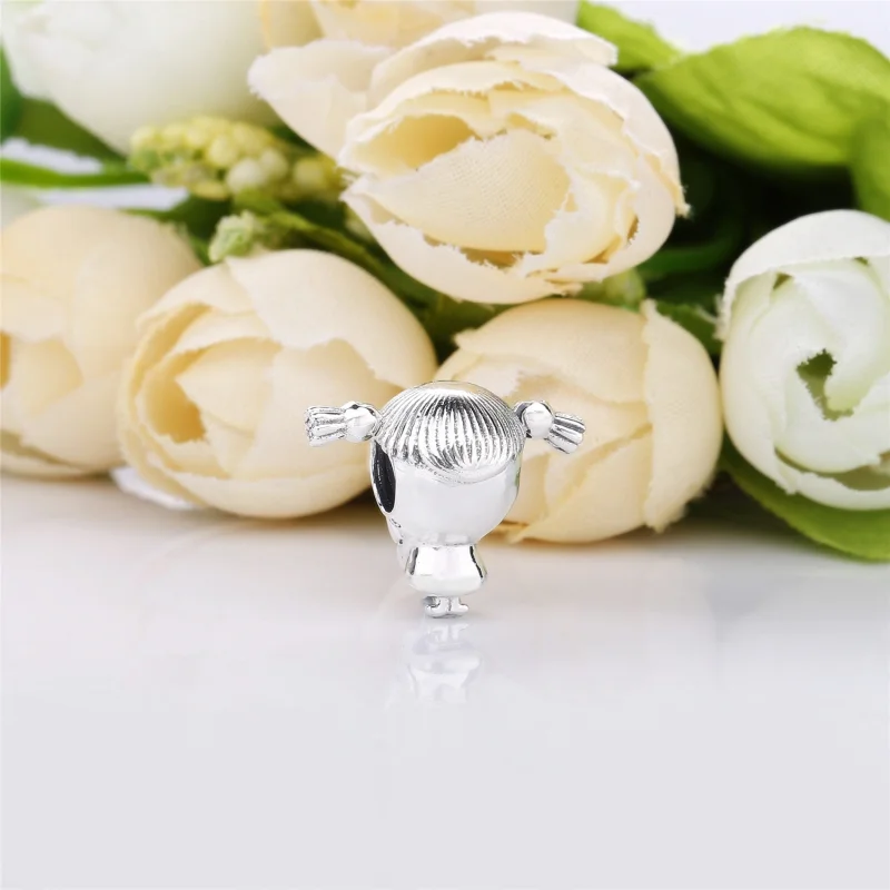 (Bild für) PANDORA Mädchen mit Zöpfen Charm - 798016EN160 - Ansicht 3