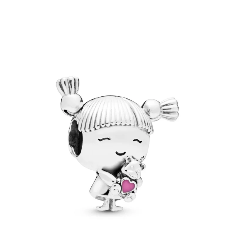 (Bild für) PANDORA Mädchen mit Zöpfen Charm - 798016EN160