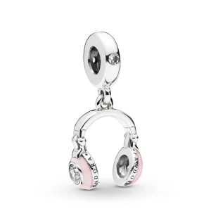 (Bild für) PANDORA Rosa Kopfhörer-Anhänger - 797902EN160