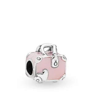(Bild für) PANDORA Rosa Reisetaschenanhänger - 798063EN124