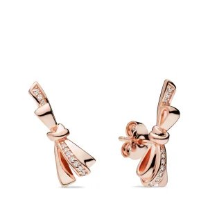 (Bild für) PANDORA Rose Ohrstecker mit Schleife und klarem Zirkonia - 287234CZ