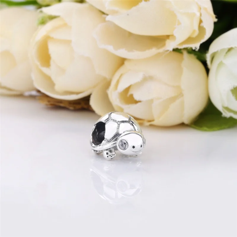 (Bild für) PANDORA Schildkröten-Charm mit leuchtenden Augen - 797878CZ - Ansicht 2