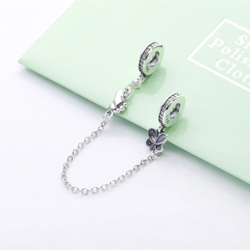 (Bild für) PANDORA Sicherheitskette mit dekorativen Schmetterlingen - 797865CZ - Ansicht 3